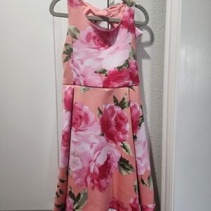 Floral Pink Kids Dress
